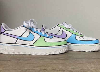 Nike Air Force 1 X Pastel Shoes With Ombré