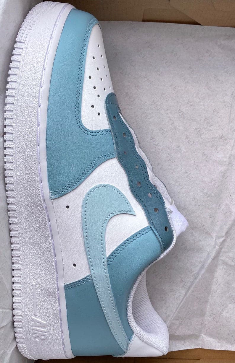 Nike Air Force 1 X Dark Blue Teal Colour