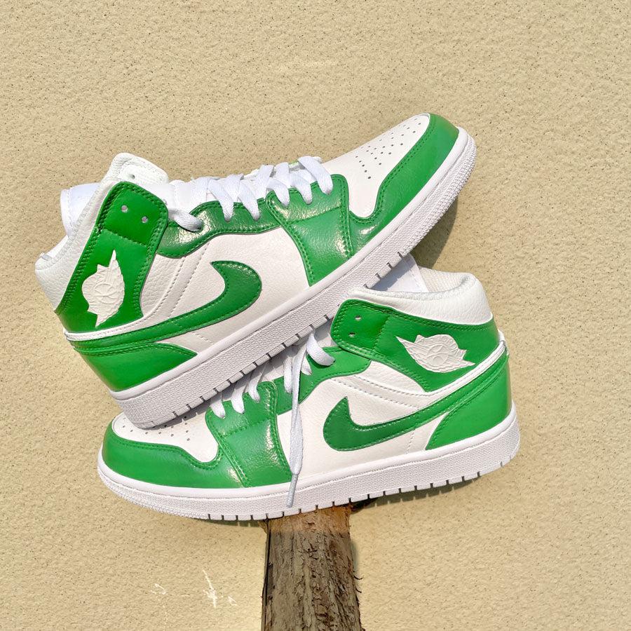 Custom Air Jordan 1 Green