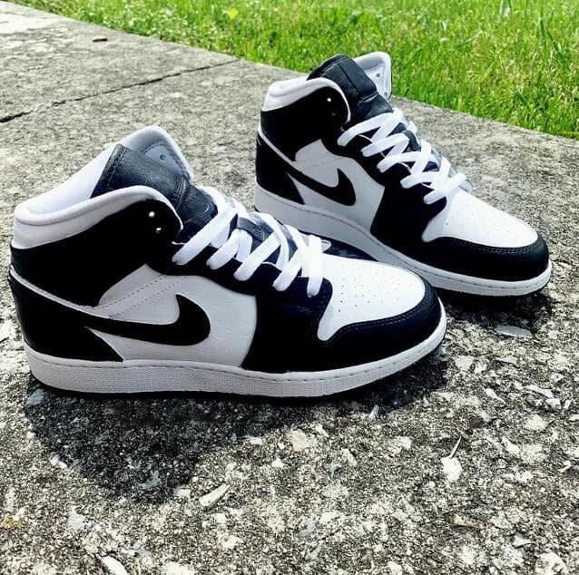 Custom Black White Jordan 1