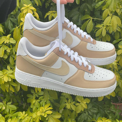 Triple Beige Customs air force 1