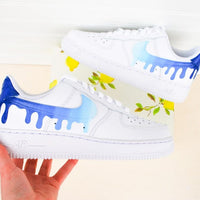 Blue Gradient Air Force 1 Handpainted AF1 Gradient