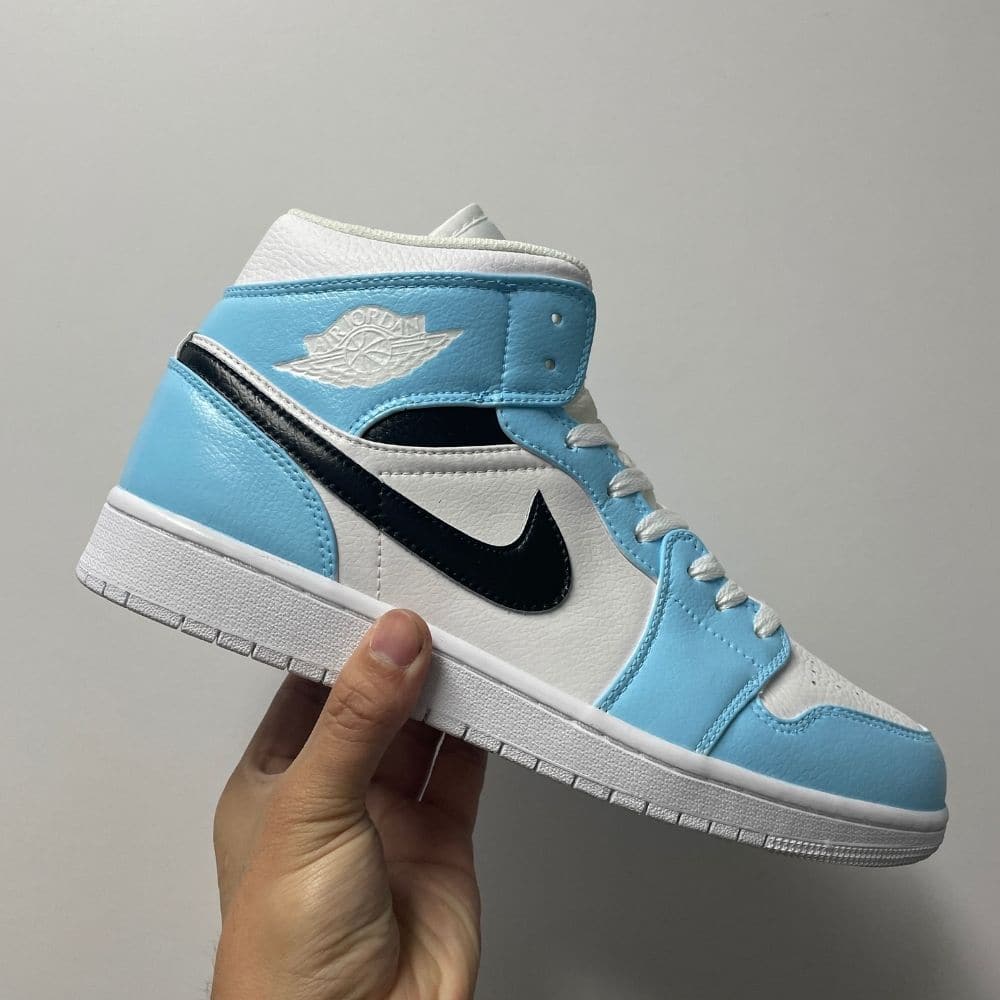 Custom Air Jordan 1 Mid Sneakers