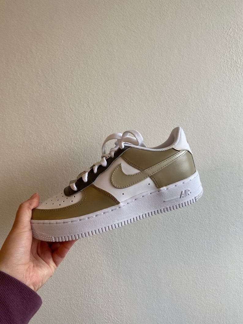 Custom Air Force 1 mocha Colour Block