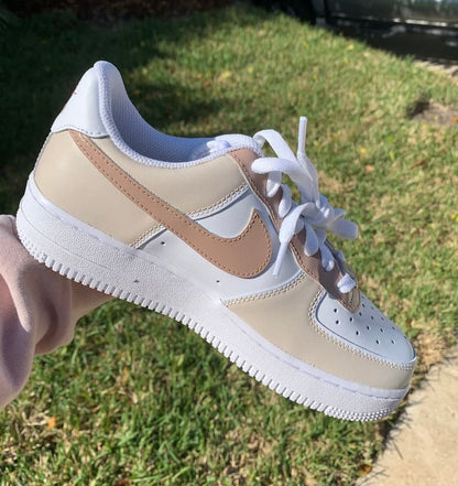 Brown & Beige Custom Air Force 1's
