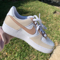 Brown & Beige Custom Air Force 1's