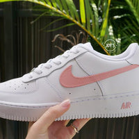 Pink Custom Nike Air Force 1 Sneakers