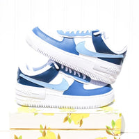 Custom Air Force 1 Shadow Handpainted Colorblock Design Me