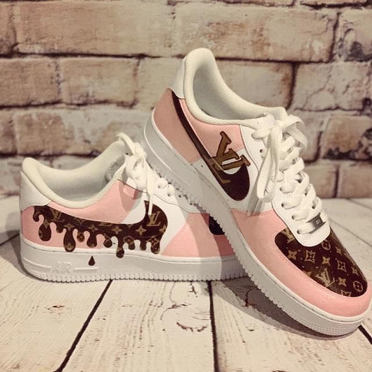 Custom Air Force 1 Pretty In Pink Louis Vuitton