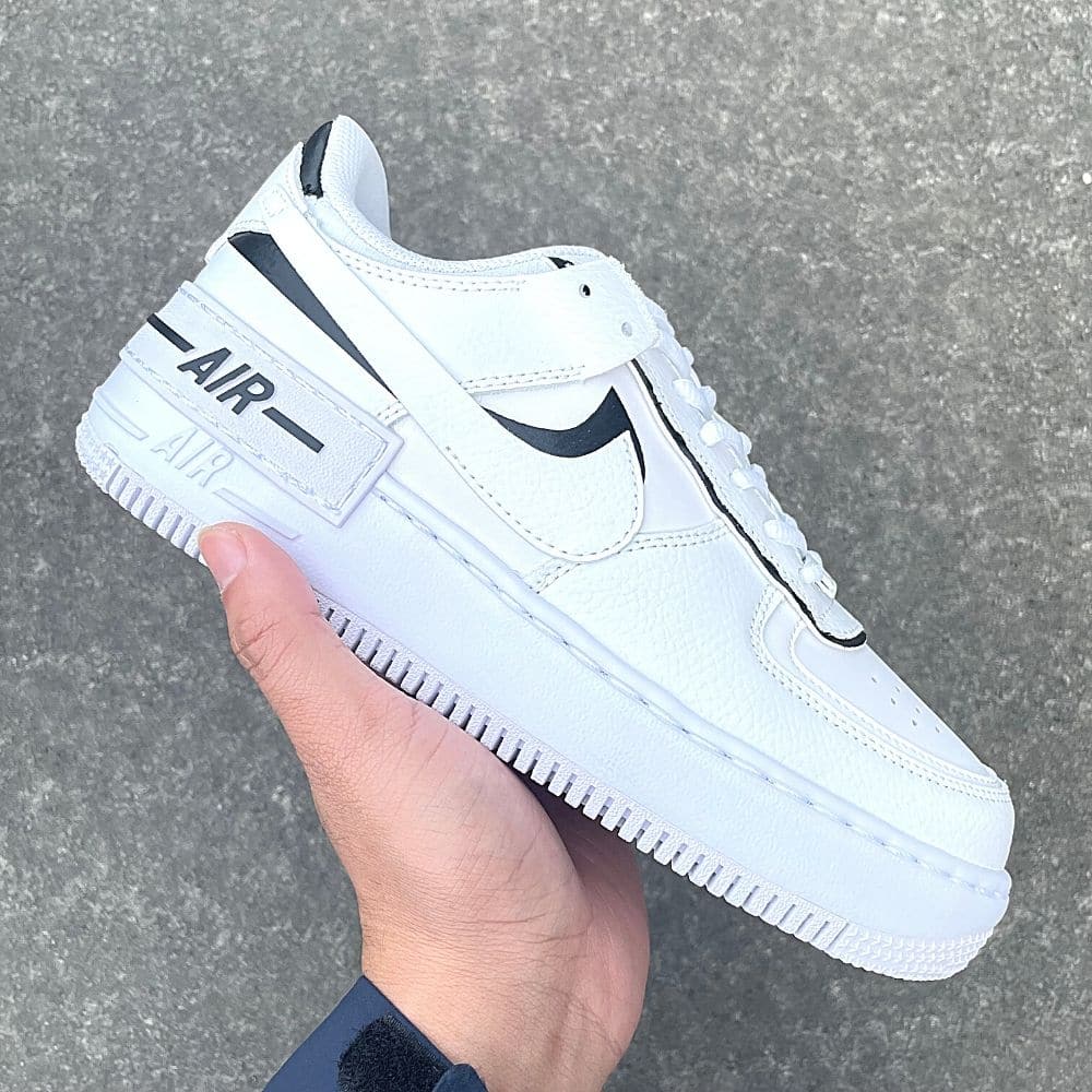 Custom Air Force 1 X Shadow Black Colour