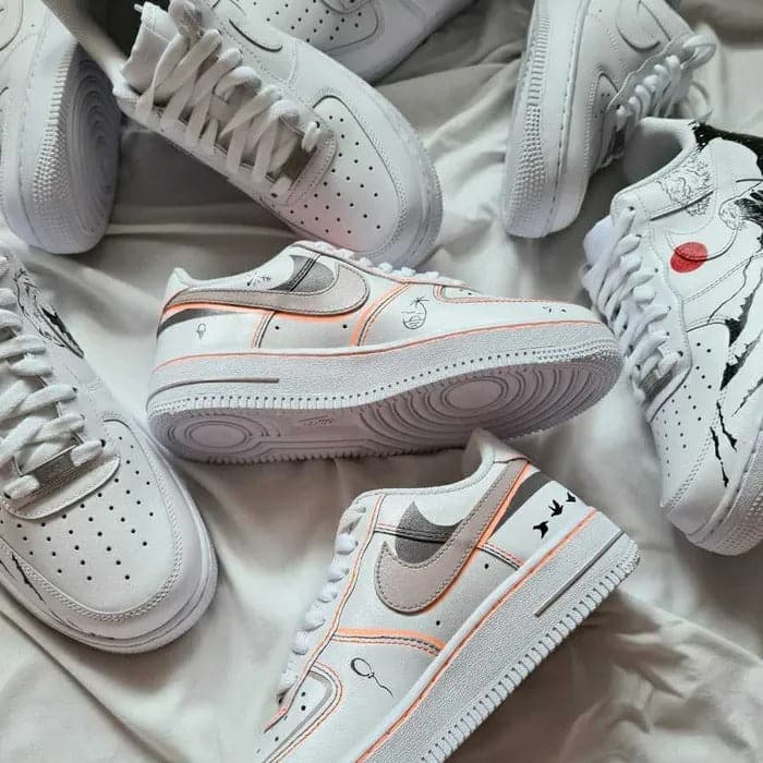 Nude Personalized Nike Air Force 1