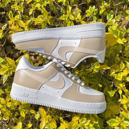 custom air force 1 beige
