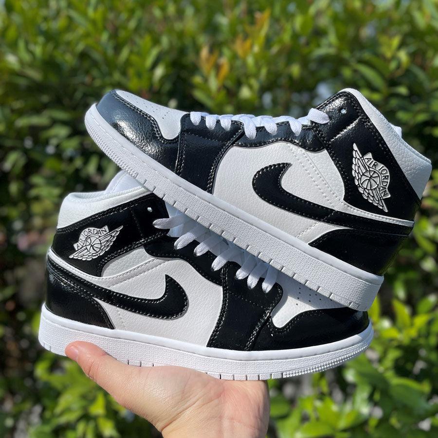 custom air jordan 1 black