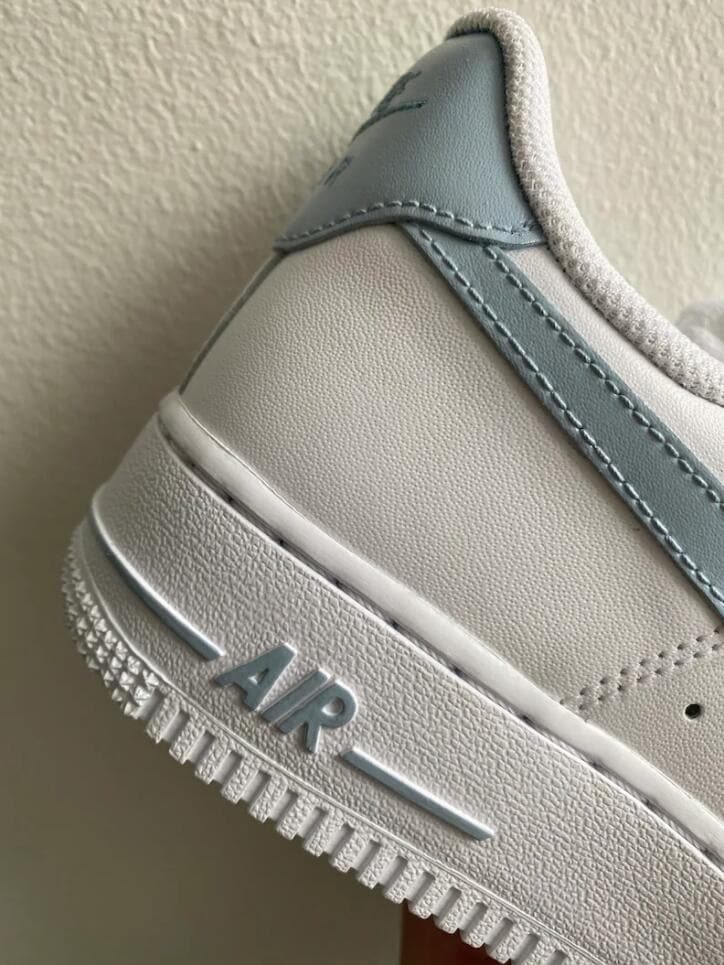 Custom Air Force 1 light Blue Swoosh