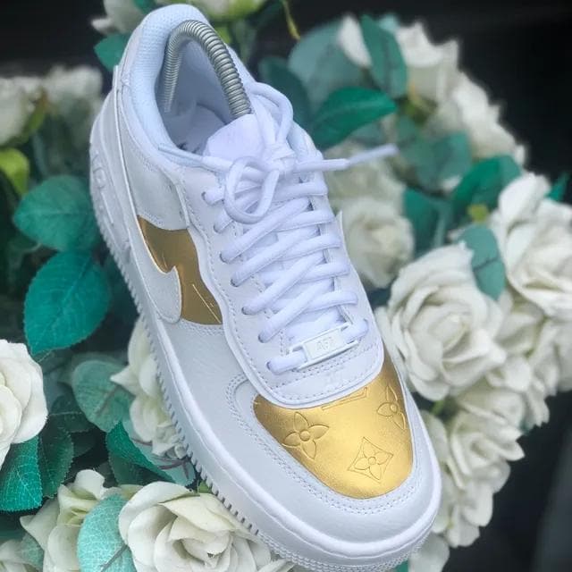 Custom Air Force 1 Shadow Gold LV