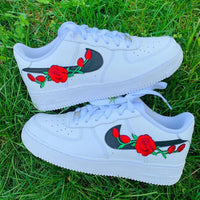 Custom Air Force 1 Red Rose