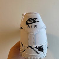 Custom Air Force 1 black Splatter
