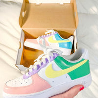 Hand Painted Pastel Custom Air Force 1