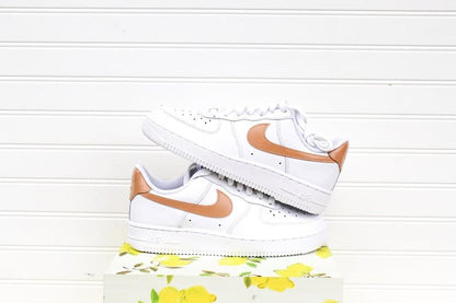 Check Colorblock Air Force 1 Handpainted Custom
