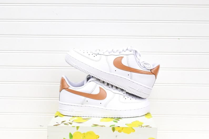 Check Colorblock Air Force 1 Handpainted Custom