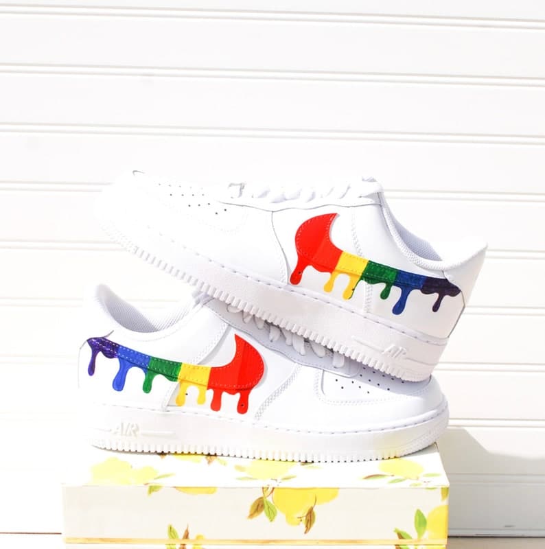 Rainbow Custom Air Force 1 Handpainted