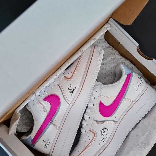 Pink Personalized Nike Air Force 1