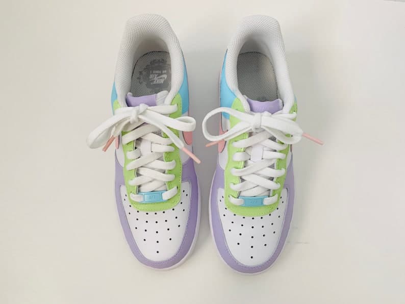 Pastels Custom Air Force 1's water Resistant