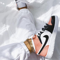 Custom Air Jordan 1 Rust Pink Painted Sneakers