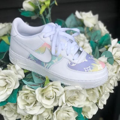 Custom Air Force 1 Pastel Monogram LV