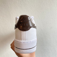 Custom Air Force 1 chocolate Brown Swoosh