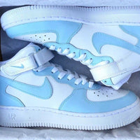 Custom Nike Air Force 1 Mid Baby Blue