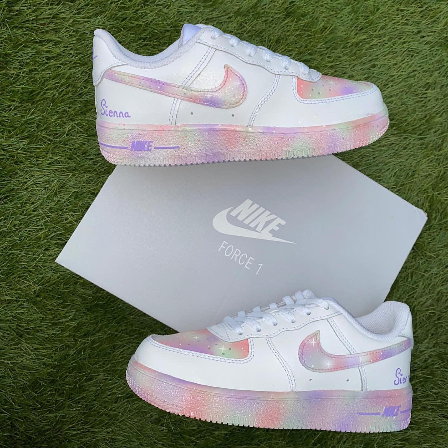 Custom Air Force 1 Purple Pink