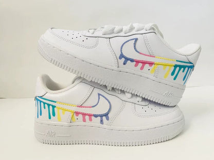Pastel Drip Custom Air Force 1's water Resistant