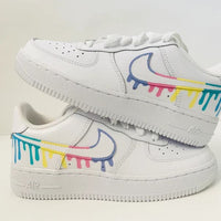 Pastel Drip Custom Air Force 1's water Resistant