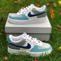 Blue and Gray CUSTOM Air Force 1's