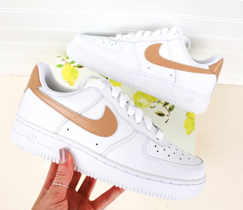 Check Colorblock Air Force 1 Handpainted Custom