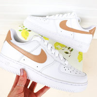 Check Colorblock Air Force 1 Handpainted Custom