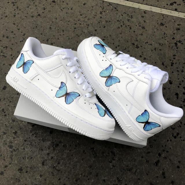 Custom Butterfly Air Force 1 Blue