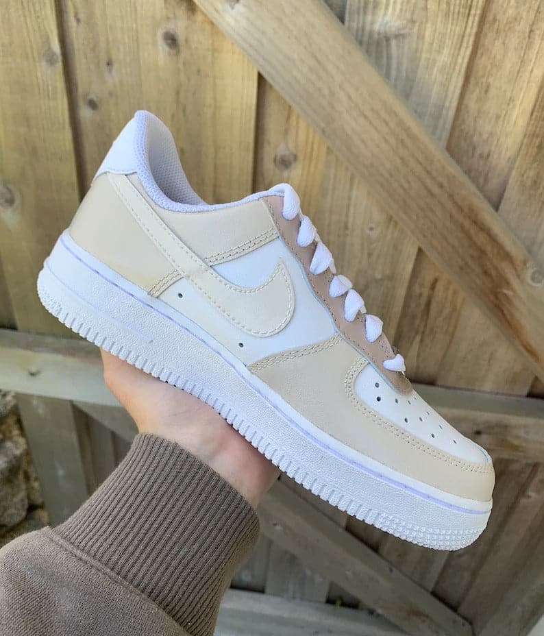 Beige Ombré Custom Air Force 1