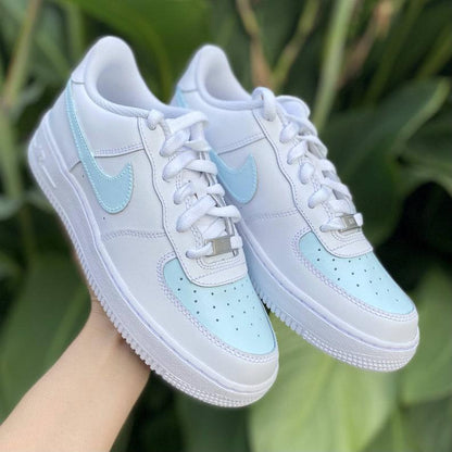 Custom Blue Nike Air Force Ones