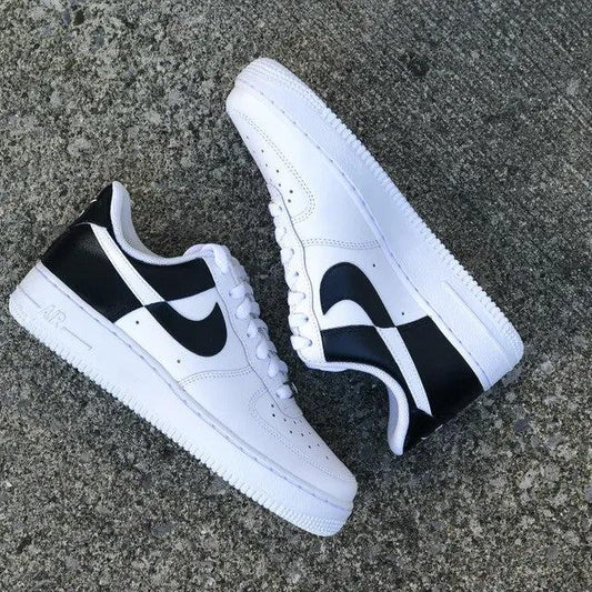 BLACK WHITE AIR FORCE 1 CUSTOM