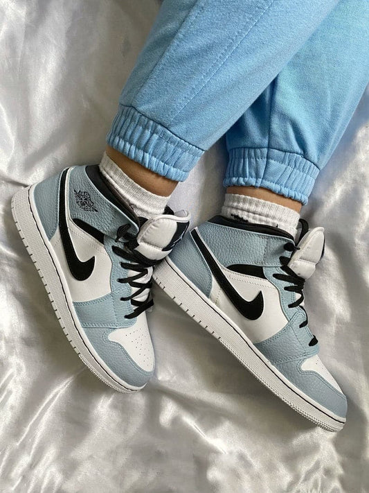 Custom Air Jordan 1 black and Blue