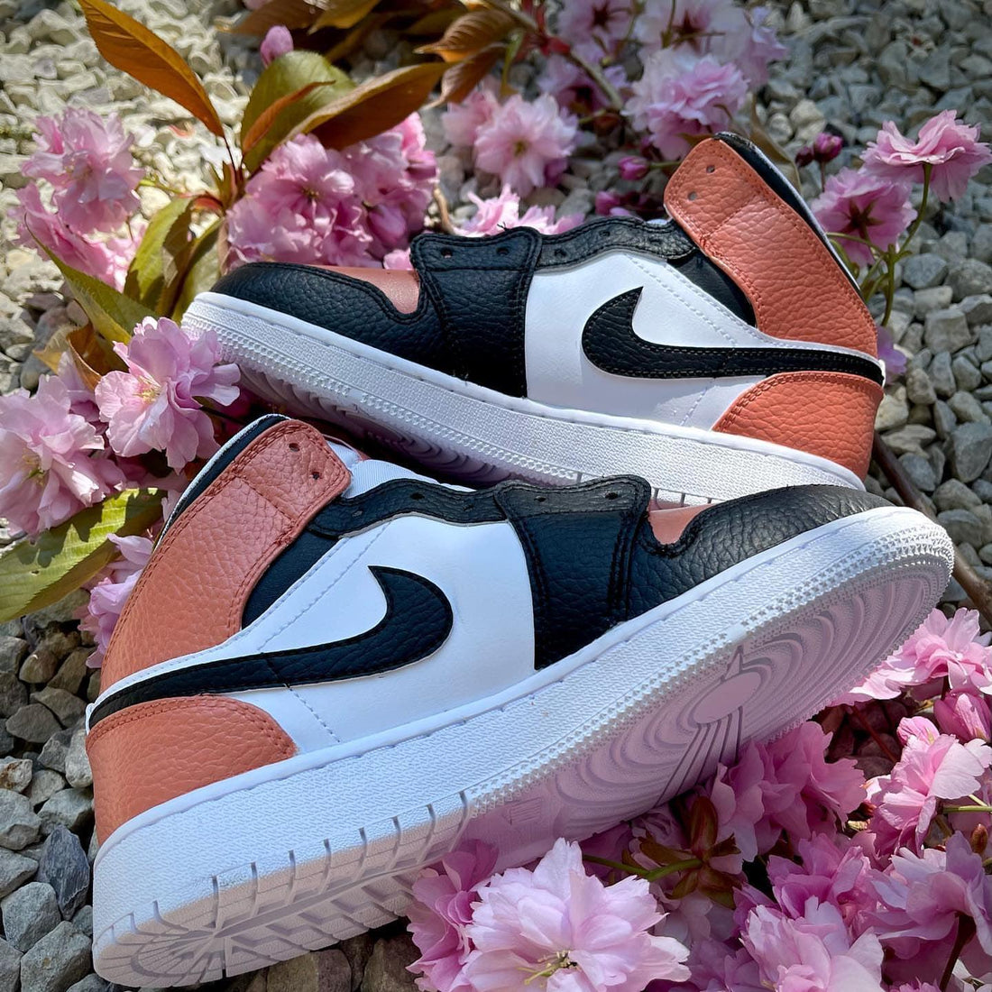 Custom Air Jordan 1 Orange Black