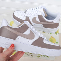 Beige Colorblock Custom Air Force 1