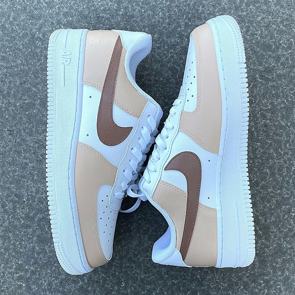 Custom Air Force 1 X Brown & Beige