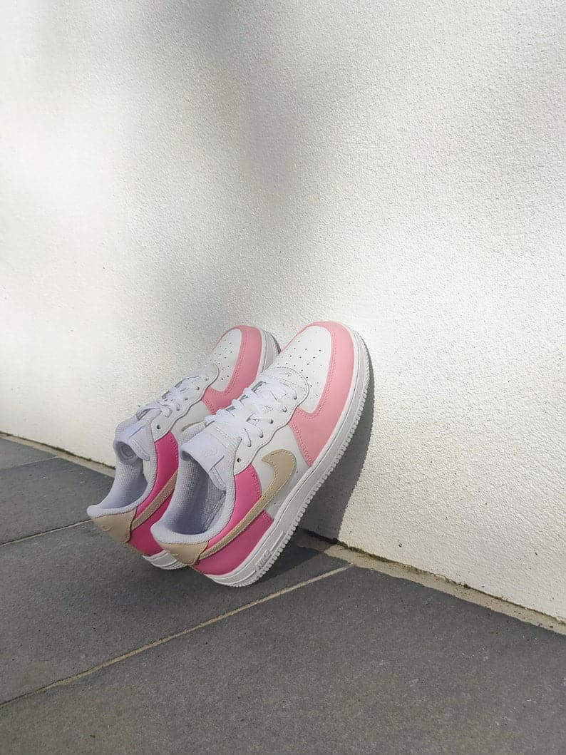 Custom Nike Air Force 1 Pink Nostalgia