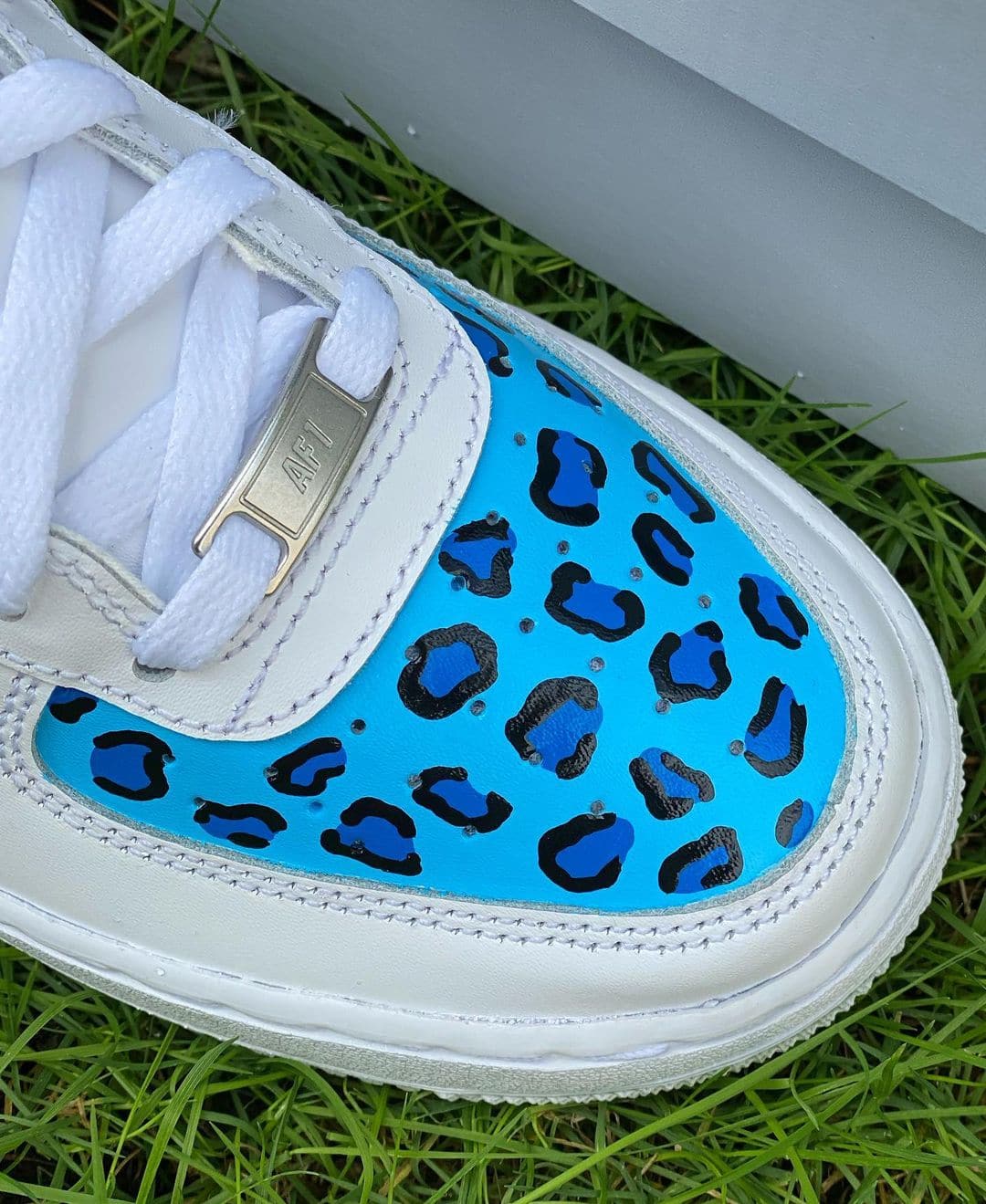 Blue Leopard Custom AF1’s