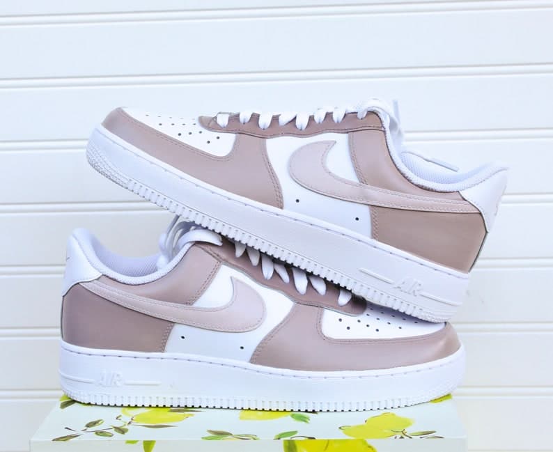 Neutrals Colorblock Custom Air Force 1 Handpainted
