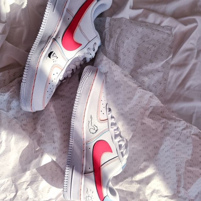 Purple Swoosh Nike Air Force 1
