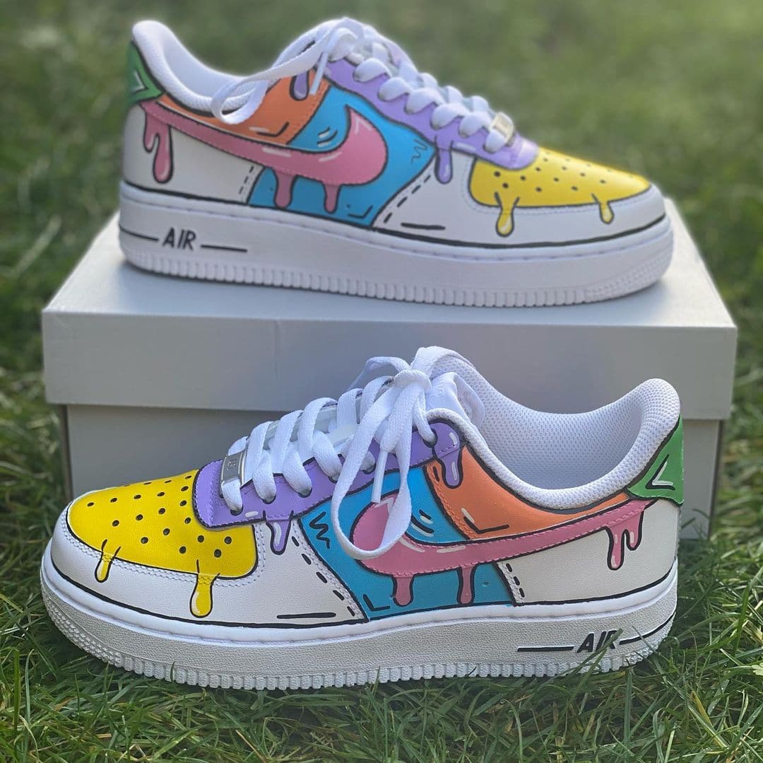 Cartoon Drip Custom Air Force 1’s